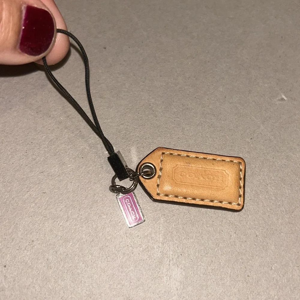 Coach bag tag